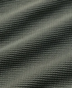 Organic Thermal Waffle Henley Pullover