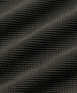 Organic Thermal Waffle Henley Pullover