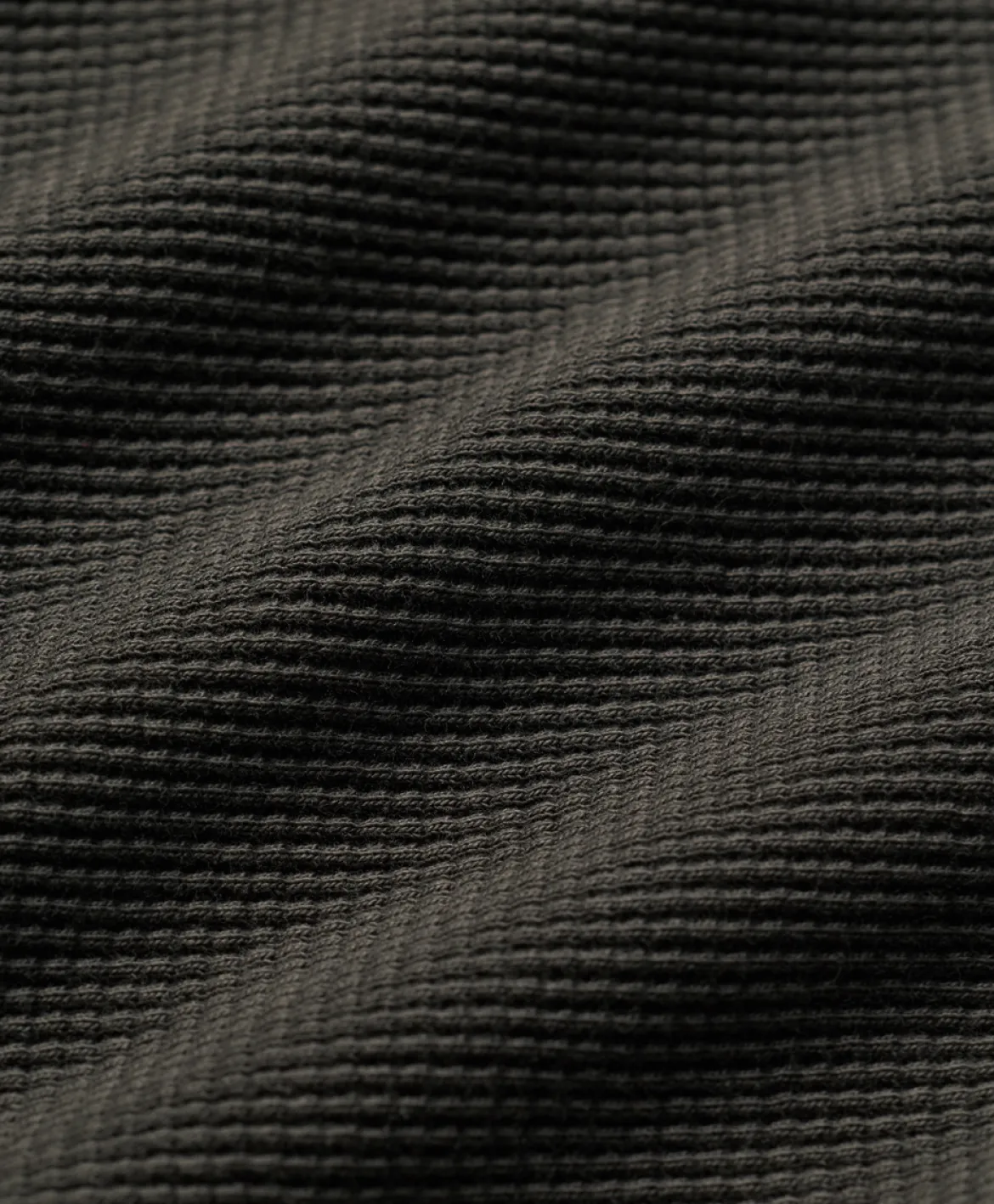 Organic Thermal Waffle Henley Pullover