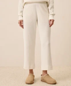 Organic Thermal Waffle Wide Leg Pant