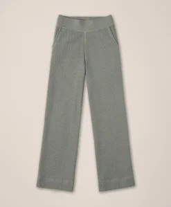 Organic Thermal Waffle Wide Leg Pant