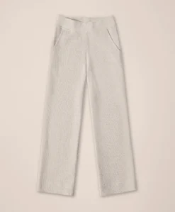 Organic Thermal Waffle Wide Leg Pant