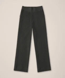 Organic Thermal Waffle Wide Leg Pant