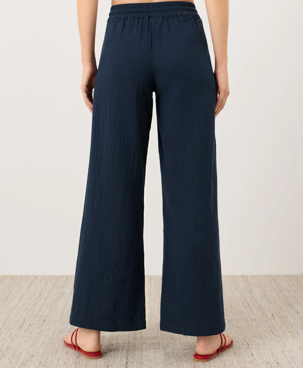 Organic Coastal Double Gauze Split Hem Pant