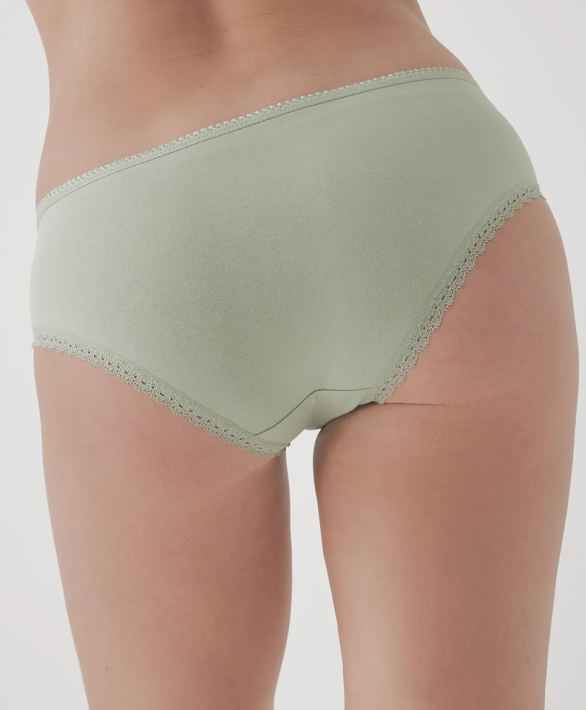 Organic Lace Cheeky Hipster