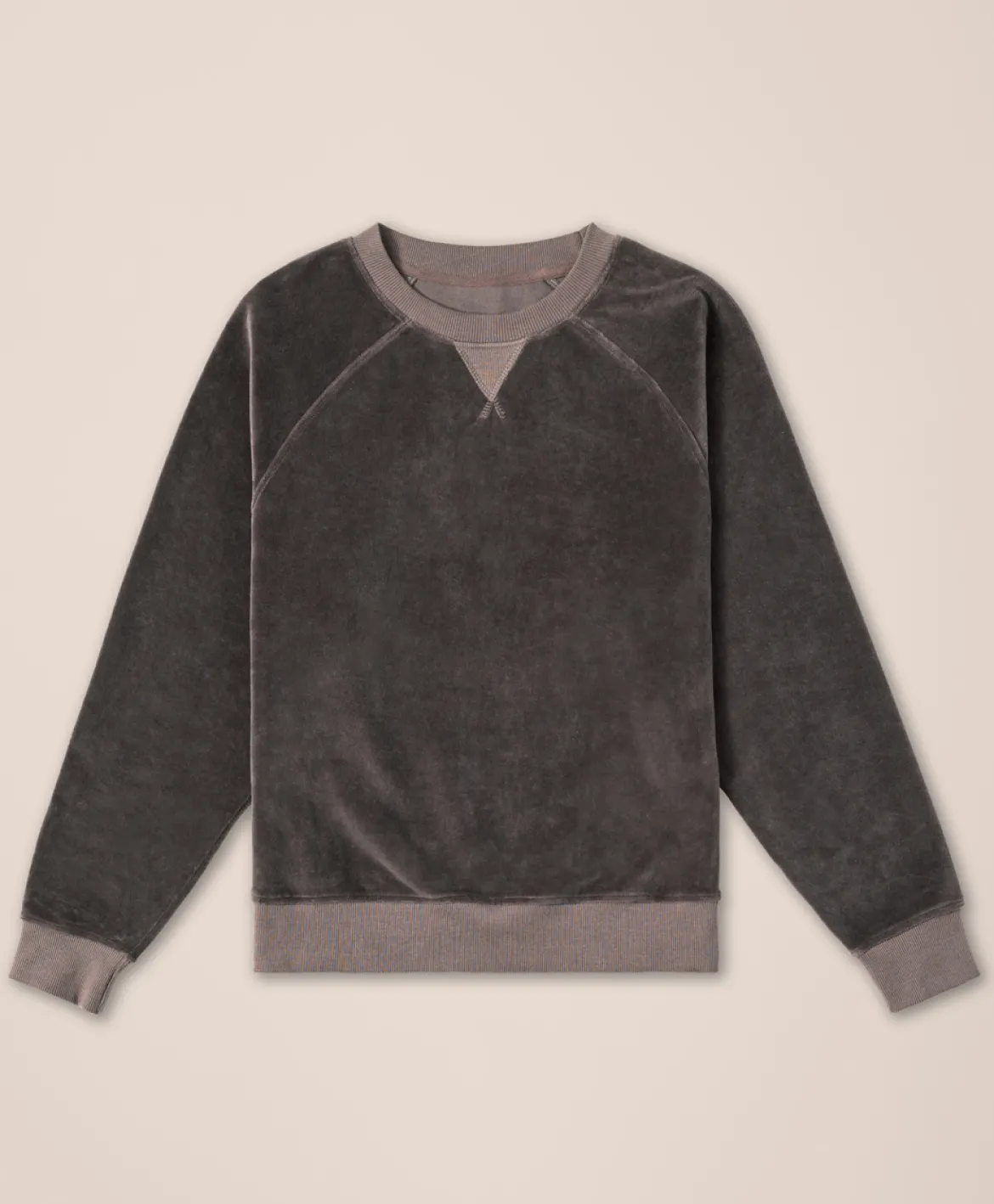 Organic Pure Velour Crew Sweatshirt