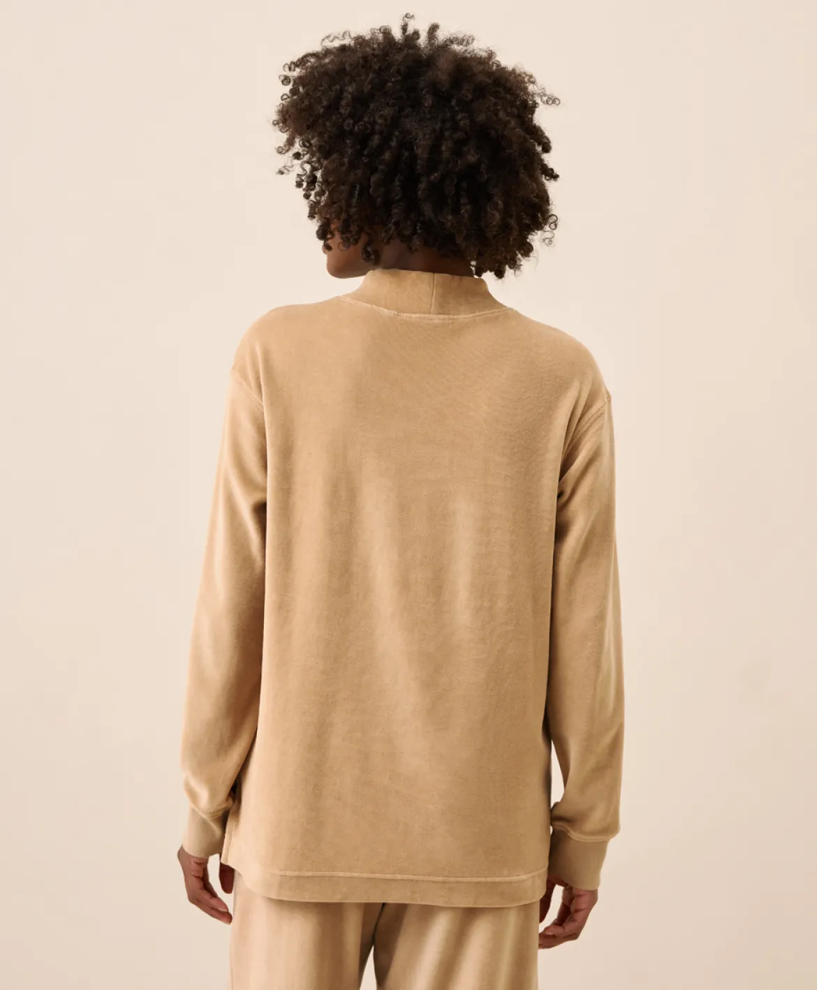 Organic Pure Velour Mock Tunic