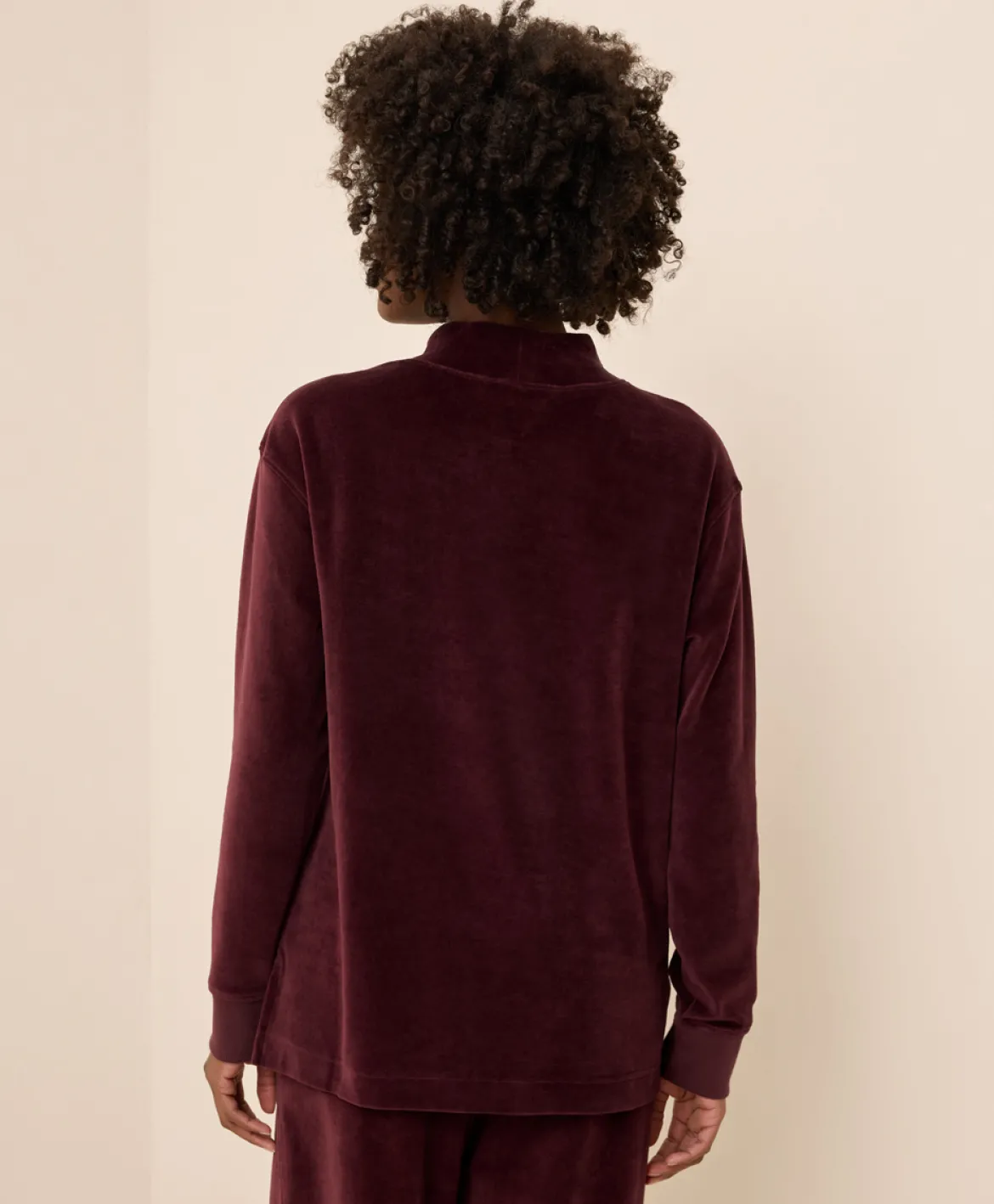 Organic Pure Velour Mock Tunic